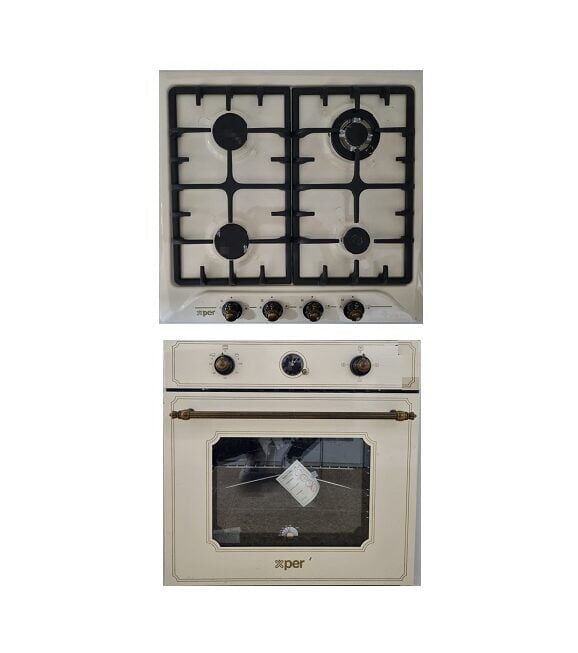TOP & OVEN ENCASTRE XPER BEIJ (640-RCR&NL-60-RCR)