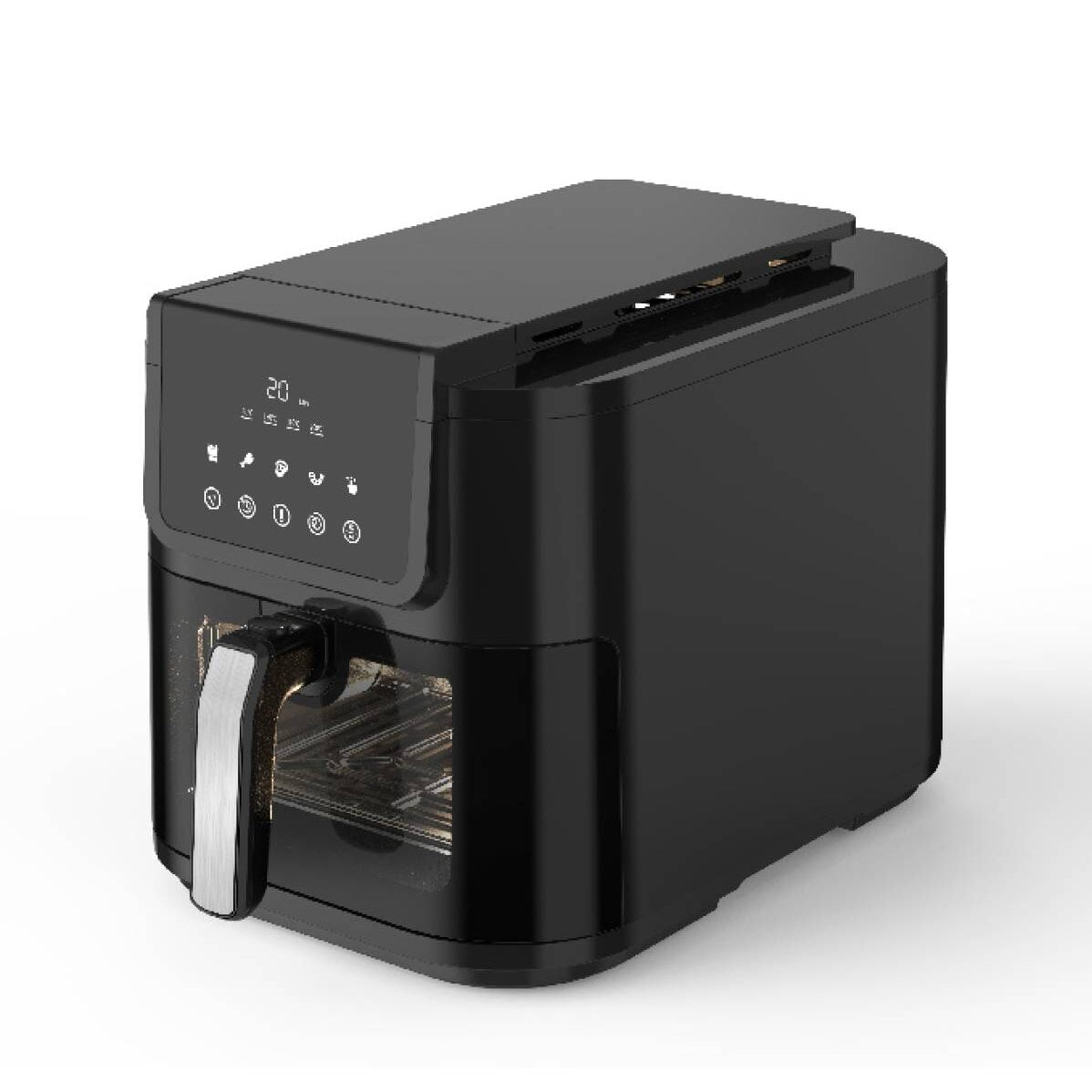 Campomatic Air Fryer Xxl 9Litres, 2.4kg, Digital, Glass Window, 1700w (AF90GXL)